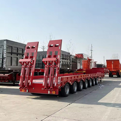 3-Achsen-Container-Flachbett-Anhänger 20-60 Fuß Flachbett-Halbanhänger mit 28 t Landebein