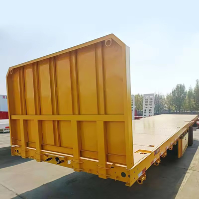 3-Achsen-Container-Flachbett-Anhänger 20-60 Fuß Flachbett-Halbanhänger mit 28 t Landebein