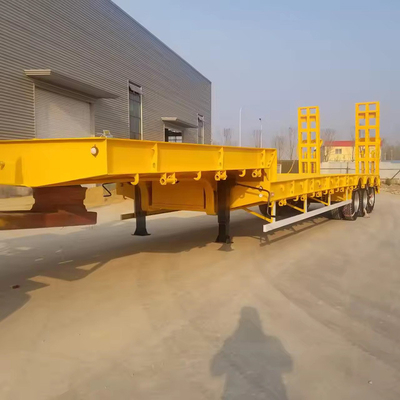 1 Jahr Kundendienst 3 Achsen 50 t Lowbed Lowboy Low Flatbed Loader Drop Deck Trailer