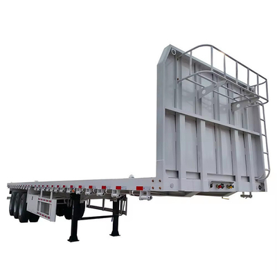 Selbstdumping 40ft Flatbed Truck Trailer mit 12PCS Twist Lock und 1820mm Profil