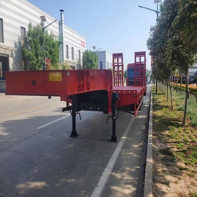 40ft Schwerlast-Low Loader-Flachbett-Halbanhänger für Container- und Maschinentransport