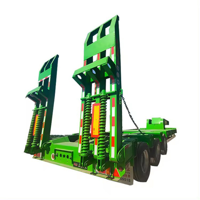 40ft Schwerlast-Low Loader-Flachbett-Halbanhänger für Container- und Maschinentransport
