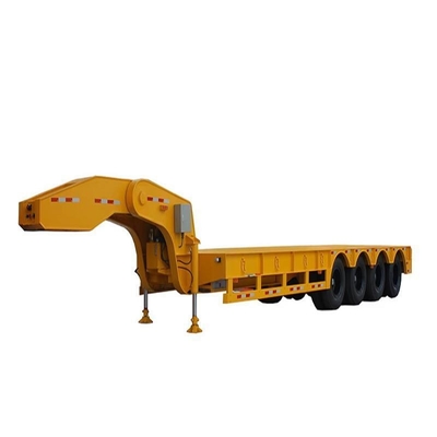 40ft Schwerlast-Low Loader-Flachbett-Halbanhänger für Container- und Maschinentransport