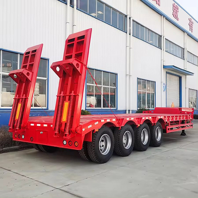 4 Achsen niedriges Flat-Semi-Trailer Niedrigbett Flat-Trailer 60 Tonnen für Ihren Nutzen