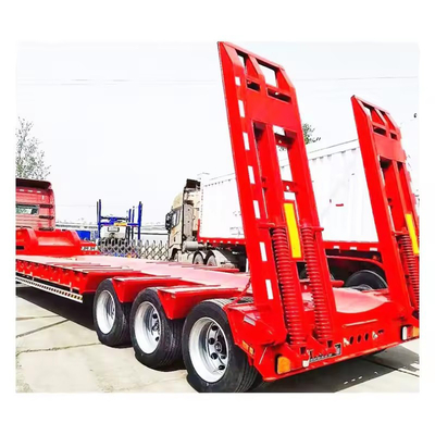 60t Entwurfsbagger-Ladegerät abnehmbarer Gänsehals-Lowboy-Lkw-Anhänger