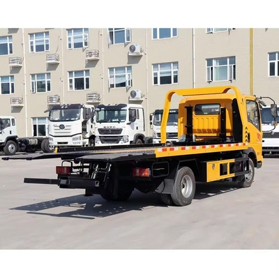 3815 mm Radstand Diesel Flachbett-Wrecker Schwerlast-Rotationsschleppwagen für schwere Lasten