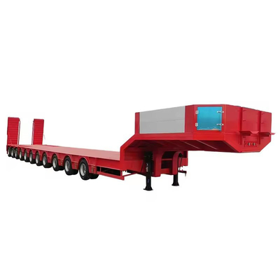 10 Reifennummer Schwerlast 3 Achsen Lowboy Anhänger 60 80 100 Tonnen Low Bed Semi Truck Anhänger