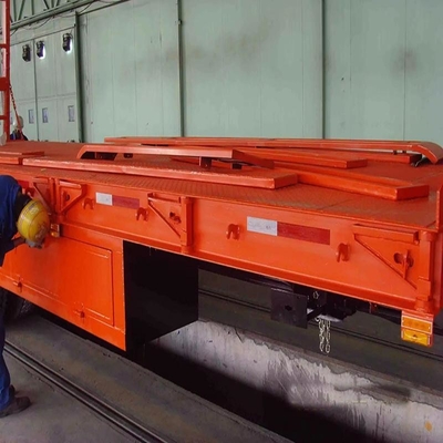 2.3 Achsenzahl Eisen-Fahrzeug mit hoher Tragfähigkeit, Niederbettanhänger mit hydraulischer Klappleiter