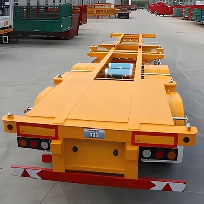 13500X3000X1550 mm Eisen-Lowbed Semi-Trailer für den Maschinenverkehr 13m Flatbed Trailer