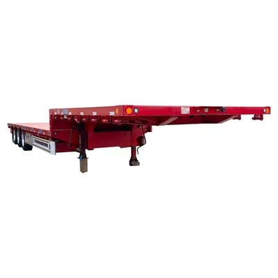 13500X3000X1550 mm Eisen-Lowbed Semi-Trailer für den Maschinenverkehr 13m Flatbed Trailer