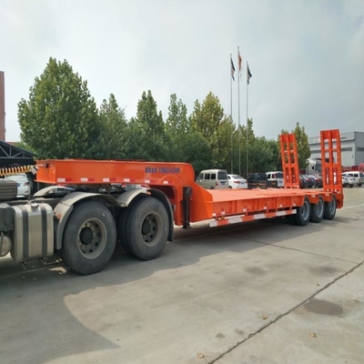 Smei-Anhänger mit niedrigem Sattel 3 Achsen Flatbed Semi-Anhänger 1820mm Schwerlast
