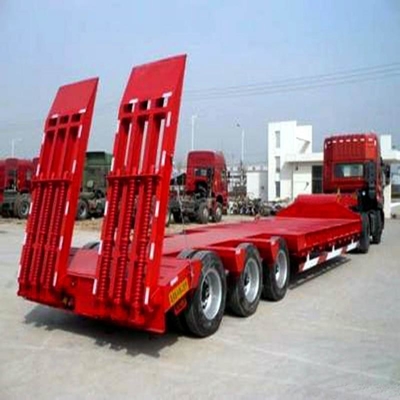Anpassung 3 Achsen Bagger Transport 60 Tonnen Gebraucht Lowbed Semi Trailers mit 13t Achse