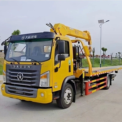 Lkw-Flugplattform-Arbeitsfahrzeug mit großem Arbeitskorb und Handgetriebe
