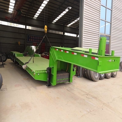 3 Jahre Service nach dem Verkauf Schwerlast-Hydraulische 3-Achse 60 Tonnen-Lowboy-Halbanhänger