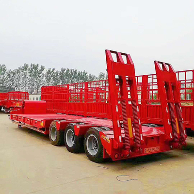 12 Reifennummer 20FT 40FT 45FT Containertransport Flachbett-Halbanhänger mit Drehverschluss