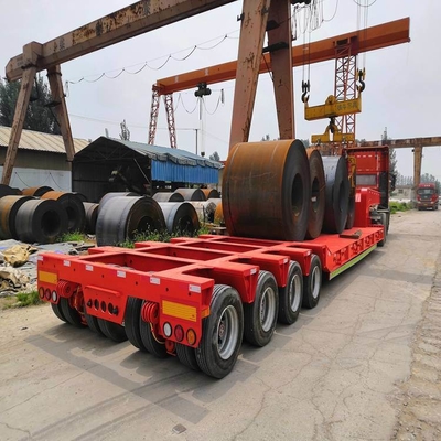 12 Reifennummer 20FT 40FT 45FT Containertransport Flachbett-Halbanhänger mit Drehverschluss