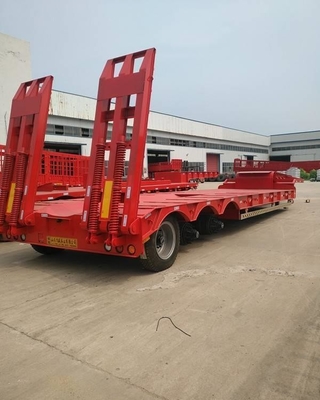 12 Reifennummer 20FT 40FT 45FT Containertransport Flachbett-Halbanhänger mit Drehverschluss