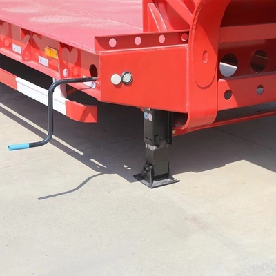 3/4/5 Achse Niedrigbettlader Flach Gänsehals Flachdeckrampe Hydraulische Leiter Einziehbare Halbfalteranhänger zum Laden