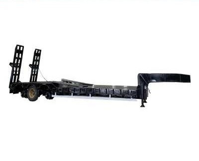 3 Achsen 60 Tonnen Unterdeck Flachdeck Niedrigbett Semi-Anhänger für Schwerlasttransport