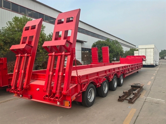 1820 mm Tread Lowbed Lowboy Low Flat Bed Truck Trailer für den Transport von übergroßen Gütern
