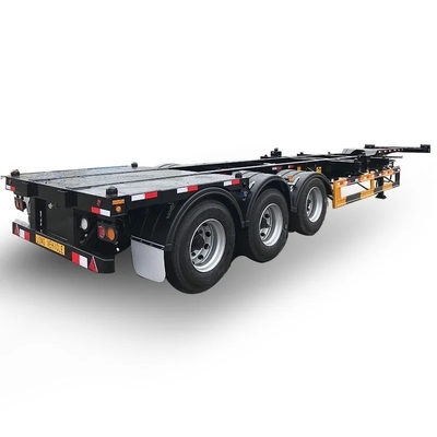Zweispurige Bremsanlage EHL9400TJZ40 3 Achsen 40 FT Flatbed Skeleton Semi-Truck Anhänger