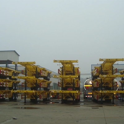 3-Achse 40-Fuß Container Skeleton Chassis Semi-Anhänger und niedrige Gesamtbetriebskosten