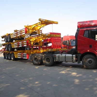 3-Achse 40-Fuß Container Skeleton Chassis Semi-Anhänger und niedrige Gesamtbetriebskosten