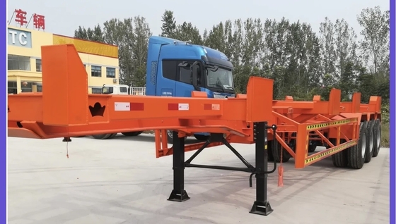 3-Achse 40-Fuß Container Skeleton Chassis Semi-Anhänger und niedrige Gesamtbetriebskosten