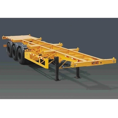 Flatbed 3-Achs 20- und 40-Fuß Dock Container Skeleton Truck Anhänger für Langlebigkeit