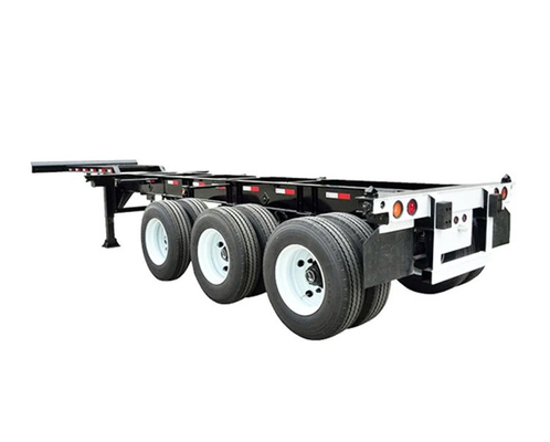 3-Achsen-Skelett-Container-Schienenanhänger für 20 bis 40 Fuß langes Containerchassis
