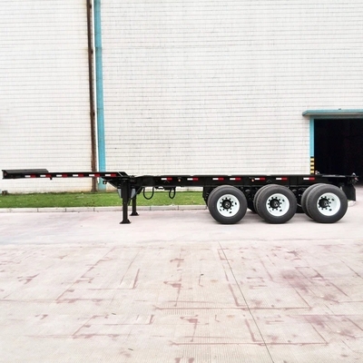3-Achsen-Skelett-Container-Schienenanhänger für 20 bis 40 Fuß langes Containerchassis