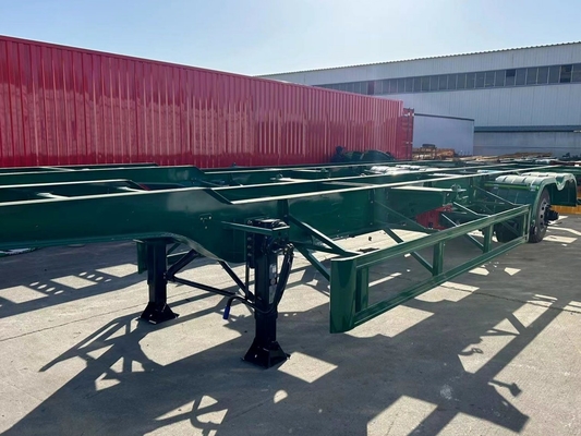 20ft Container Skeleton Semi-Trailer mit mittlerer Last 5,5 Tonnen Lkw Anhänger Chassis