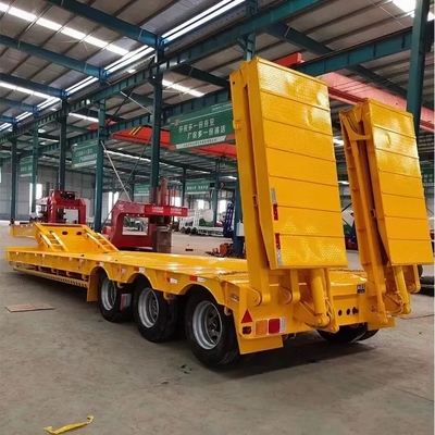Schwerlastbagger Transport Gänsehals Lowboy Low Loader Bett Lowbed Semi-Truck Anhänger