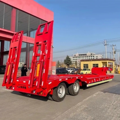 Schwerlastbagger Transport Gänsehals Lowboy Low Loader Bett Lowbed Semi-Truck Anhänger