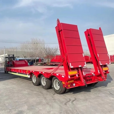 Schwerlastbagger Transport Gänsehals Lowboy Low Loader Bett Lowbed Semi-Truck Anhänger