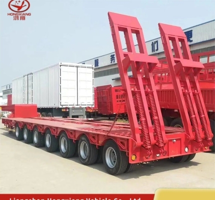 Anpassung von Kleinwagen-Low-Bed-Anhängern mit 3 Achsen für den Transport von Schwerlastbaggern
