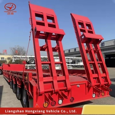 Verlängerbarer Semi-Tuck-Anhänger mit 8 Reifennummern für den Transport von Schwerlastfahrzeugen