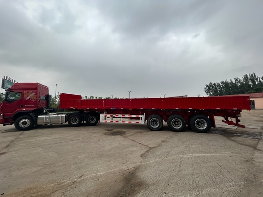 Aufhängungssystem 3 Achse Großlastwagen Seitenwand Semi-Anhänger mit Materialien