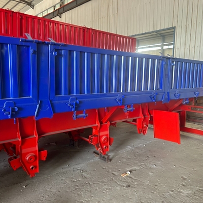 Aufhängungssystem 3 Achse Großlastwagen Seitenwand Semi-Anhänger mit Materialien