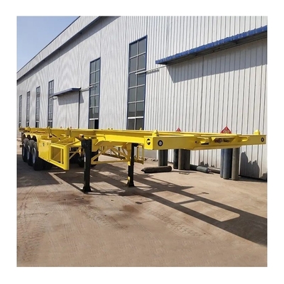 20-Fuß-Skelett-Chassis-Dump-Semi-Trailer mit Immobilizationsfunktion und 12-Twist-Lock