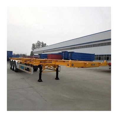 20-Fuß-Skelett-Chassis-Dump-Semi-Trailer mit Immobilizationsfunktion und 12-Twist-Lock