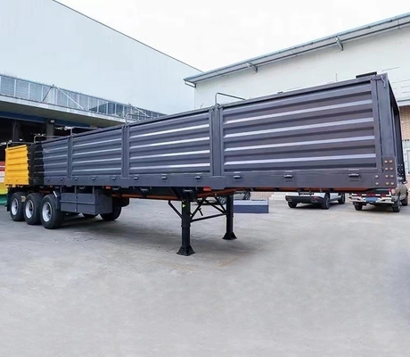 3-Achsen-Seitenwände-Halbanhänger-Fenster-Typ-Ladenauflieger mit 5,5 Tonnen Tragfähigkeit