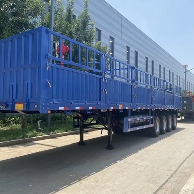 Kohlenstoffstahl 3 Achsen 13m 40ton abnehmbare Seitenwand Zaun Ladung Semi-LKW Anhänger