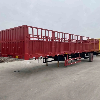 Kohlenstoffstahl 3 Achsen 13m 40ton abnehmbare Seitenwand Zaun Ladung Semi-LKW Anhänger