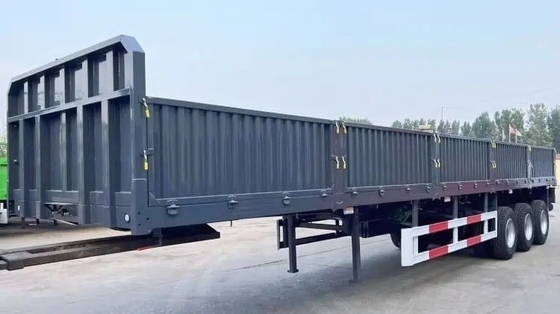 Kohlenstoffstahl 3 Achsen 13m 40ton abnehmbare Seitenwand Zaun Ladung Semi-LKW Anhänger