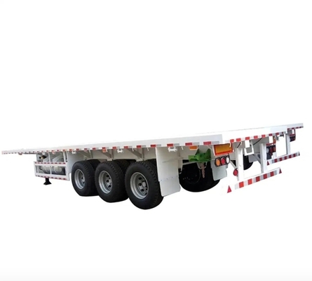 Einjähriges Kundendienst 3 Achsen Skelett Chassis Lastwagen Container Flachbettanhänger