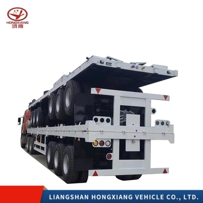 Mittelschwerlast-Low 40ft 3 Achs Skelett/Skelett Semi-Anhänger für einen reibungslosen Transport