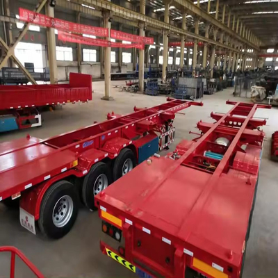 40 Fuß flacher Lkw-Anhänger für Cross-Arm-Type-Aufhängungssysteme