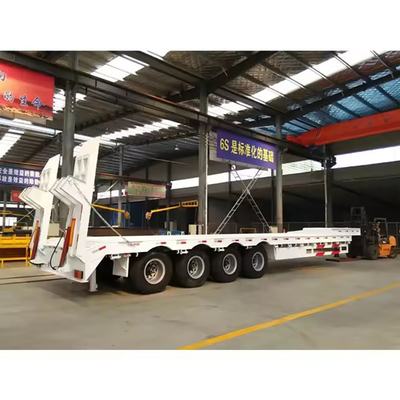 ABS-Anti-Block-Bremssystem Niedrigplattform-Schienenanhänger für Container-Chassis-Ladegerät