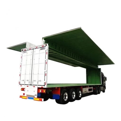 12 Meter Stahlbox-Typ 3-Achsen Container Transport Halbanhänger mit Spinner Flügel